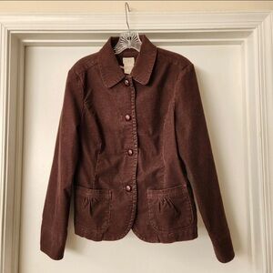 L.L. Bean Women's Chocolate Corduroy Blazer